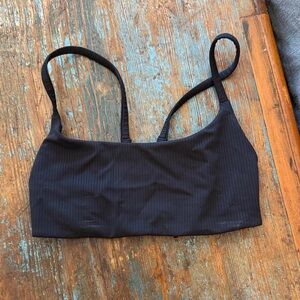 lululemon athletica Black Ribbed Bralette